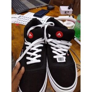 Airwalk Ollie CW06511M Mens Skate Inspired Sneakers Black Suede 13